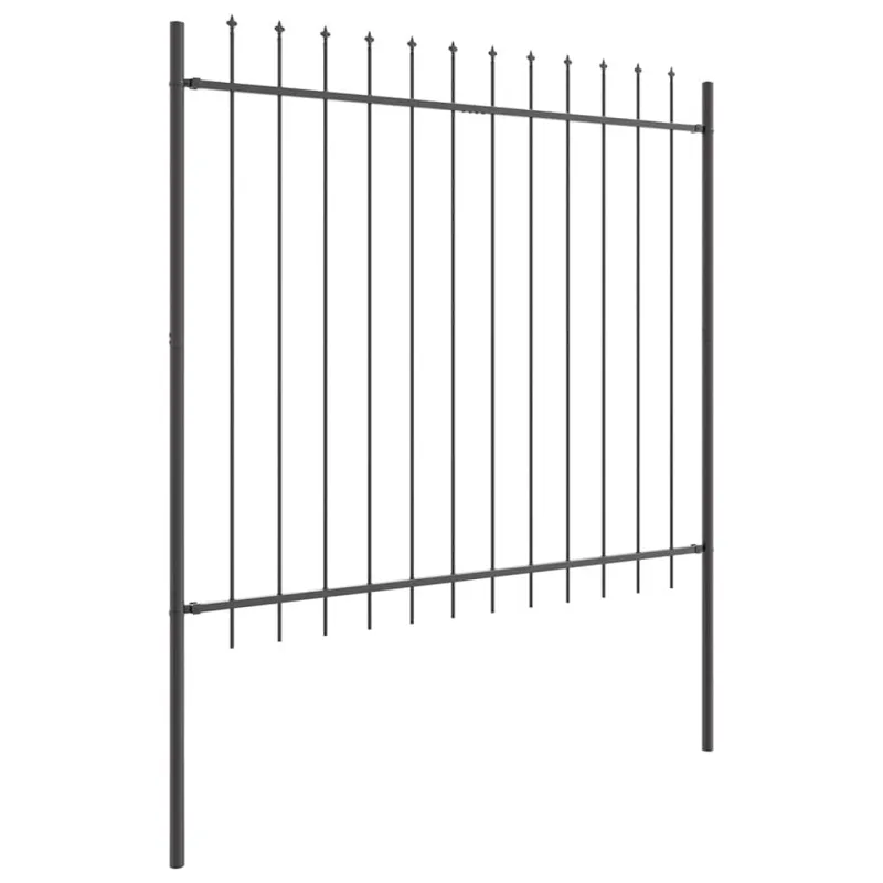 Sodo tvora 8 pcs Pilka 13,6 x 1,5 m Miltelinis plienas