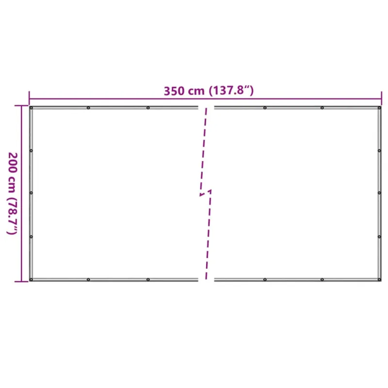 Tinklas priekabai, juodos spalvos, 2x3,5 m, HDPE