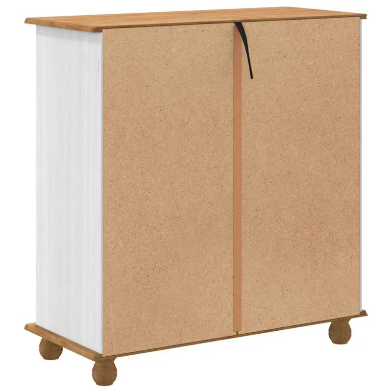 Komoda ASKIM Balta 91 x 40 x 95,5 cm Kietos pušies mediena