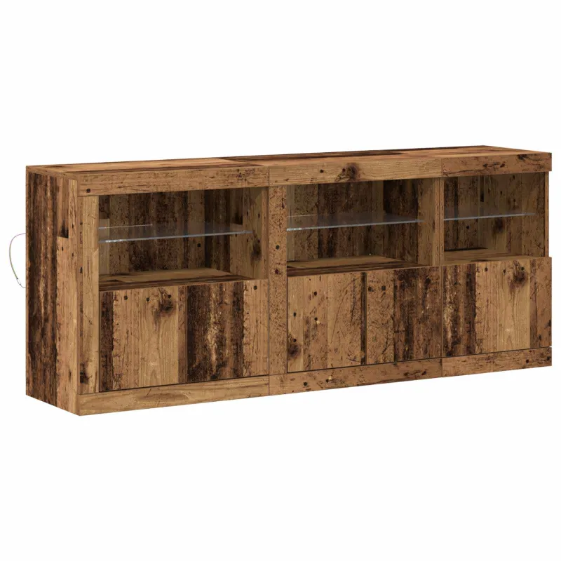 LED Bufetas Senas medis 162 x 37 x 67 cm Apdirbta mediena