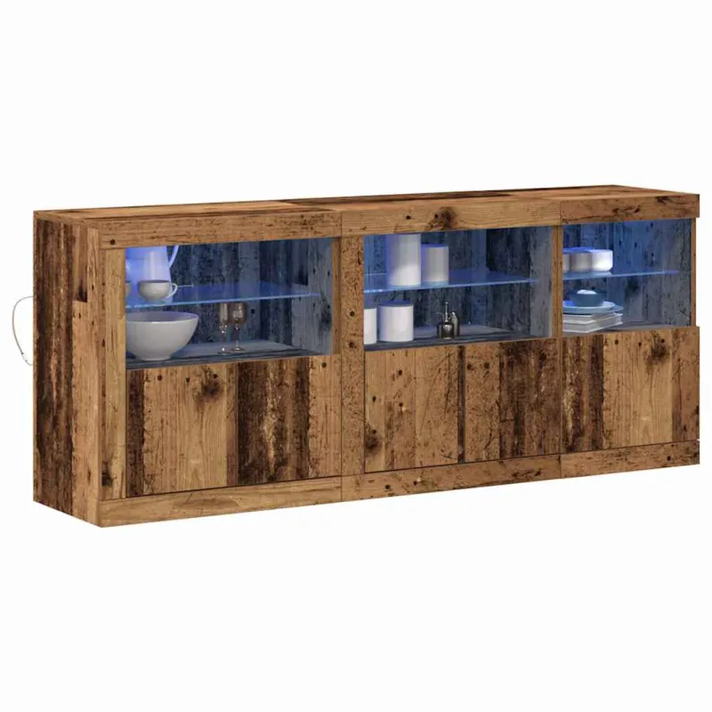 LED Bufetas Senas medis 162 x 37 x 67 cm Apdirbta mediena
