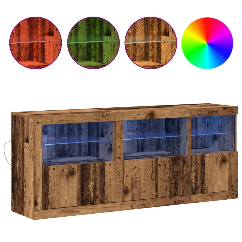 LED Bufetas Senas medis 162 x 37 x 67 cm Apdirbta mediena