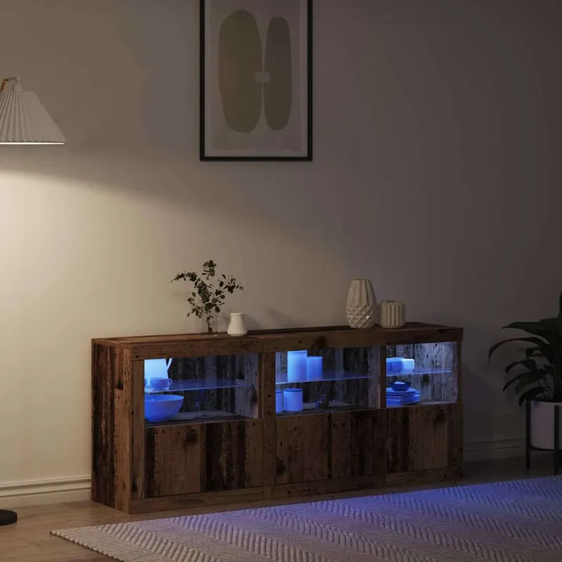 LED Bufetas Senas medis 162 x 37 x 67 cm Apdirbta mediena