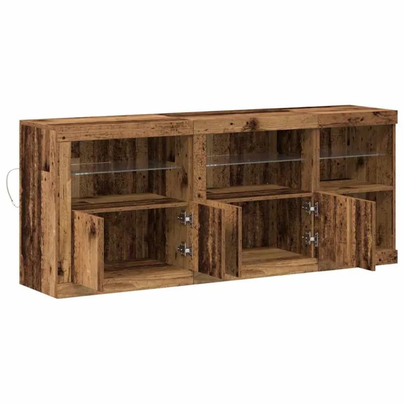 LED Bufetas Senas medis 162 x 37 x 67 cm Apdirbta mediena