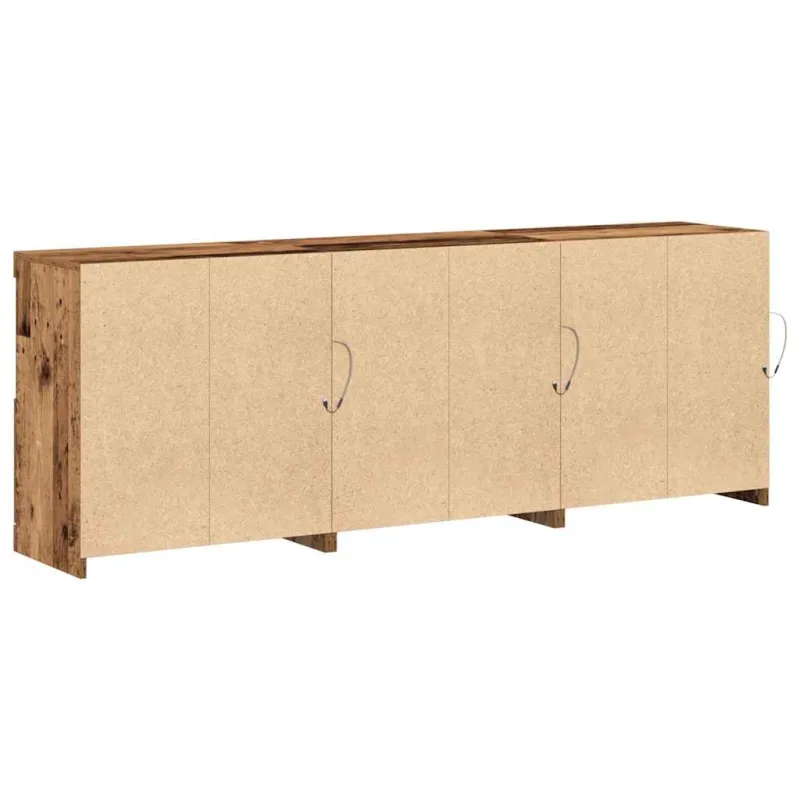 LED Bufetas Senovinis medis 181 x 37 x 67 cm Apdirbta mediena