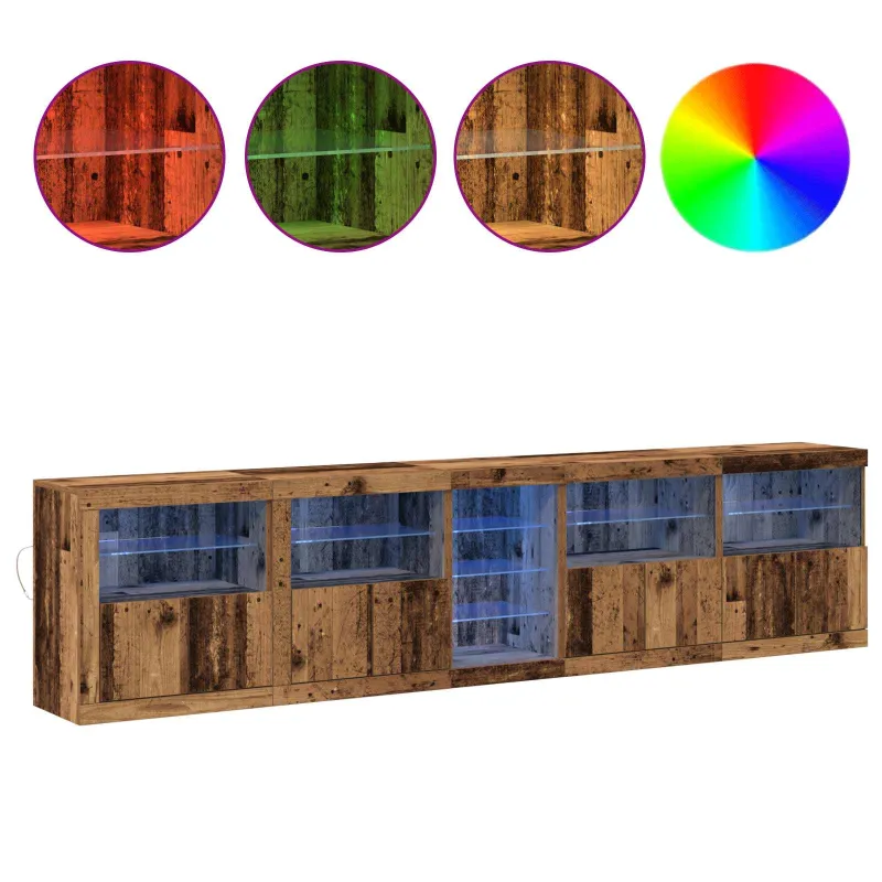 LED Bufetas Senas medis 283 x 37 x 67 cm Apdirbta mediena