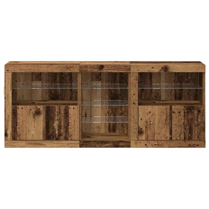 LED Bufetas Senas medis 162 x 37 x 67 cm Apdirbta mediena