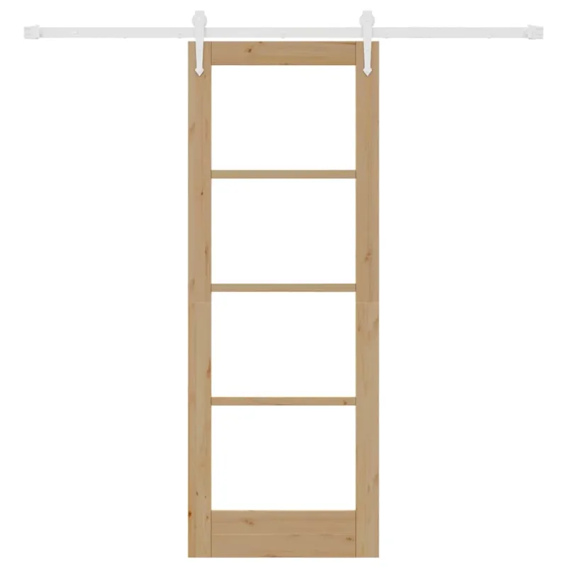 Slankios Durys Ruda 73.5 x 198.5 cm Medis ir metalas