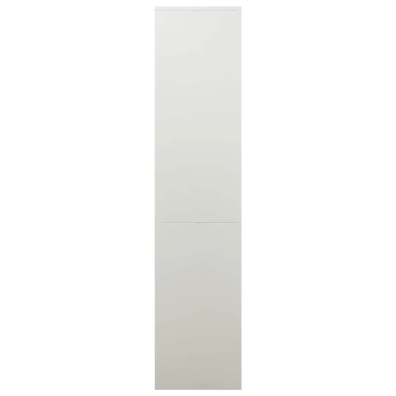 Biuro spintelė, šviesiai pilkos spalvos, 90x40x180cm, plienas