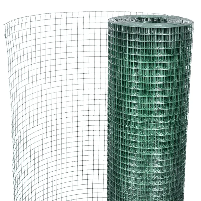 Tinklinė tvora, žalia, 1x25m, cinkuotas plienas
