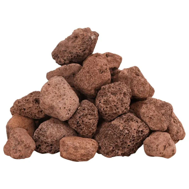 Vulkaninės uolienos, raudonos spalvos, 25kg, 3–5cm