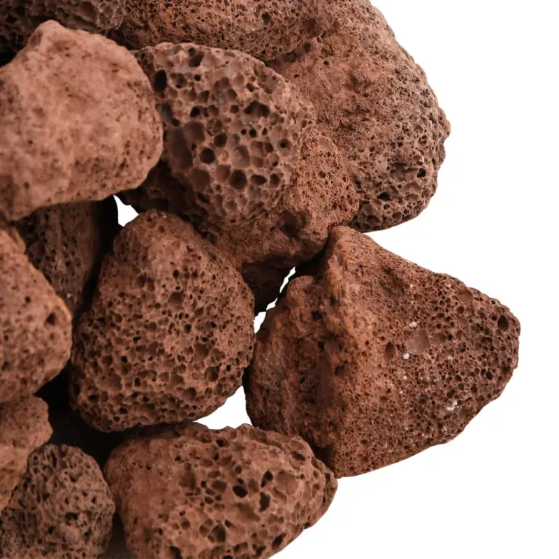 Vulkaninės uolienos, raudonos spalvos, 25kg, 3–5cm