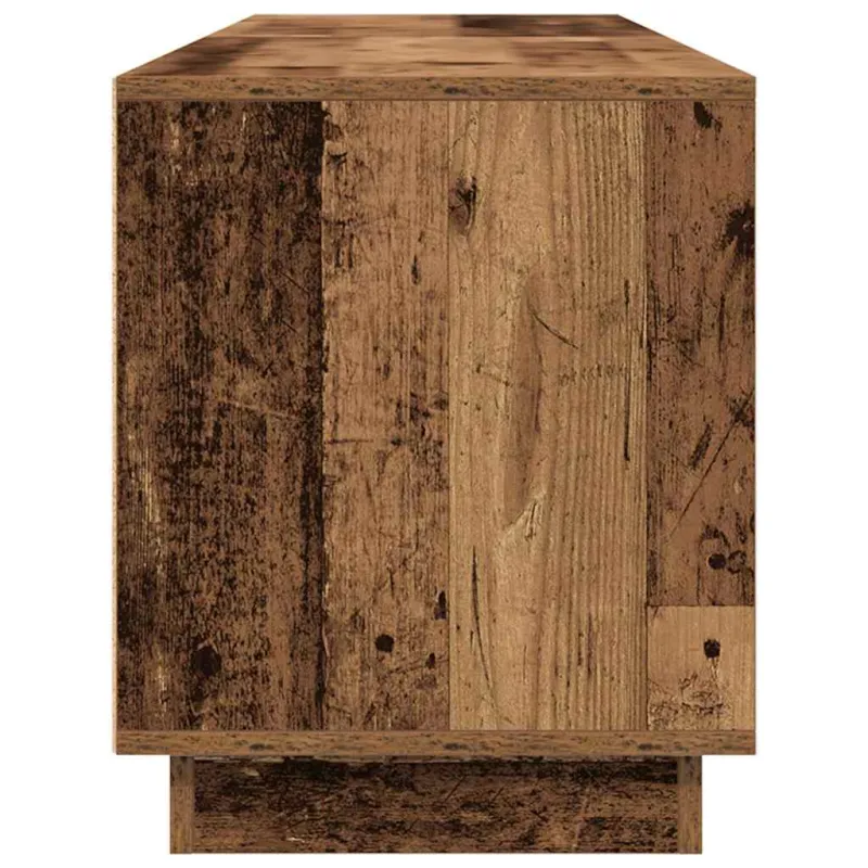 Televizoriaus spintelė su LED, medienos, 193,5x41x50 cm
