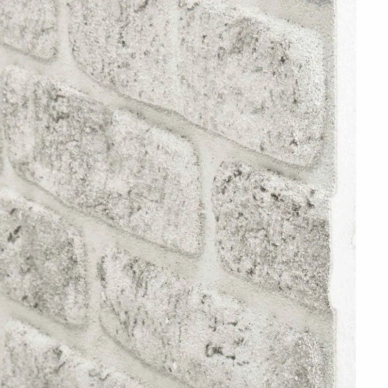 Sienų plokštės 10 pcs Šviesiai pilka 100 x 50 cm EPS putos