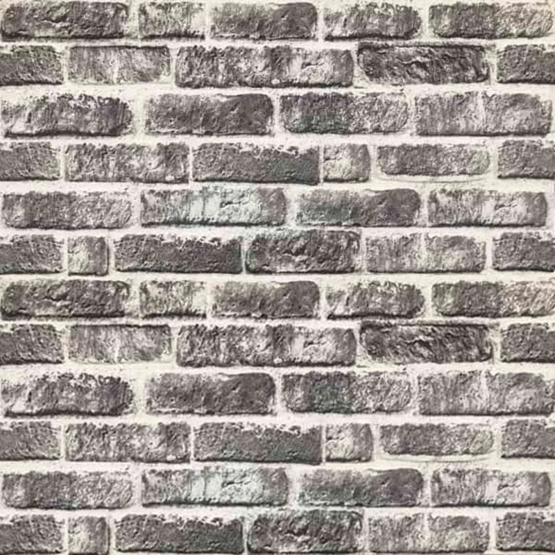 Sienų plokštės 10 pcs Tamsiai pilka ir balta 100 x 50 cm
