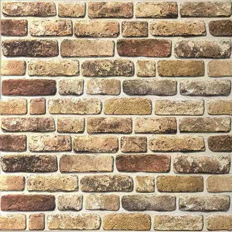 Sienų plokštės 10 pcs Tamsus Smėlis 100 x 50 cm EPS putos
