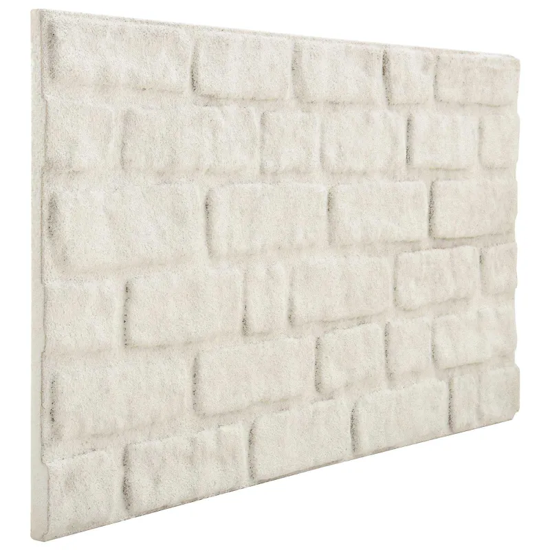 Sienų plokštės 10 pcs Balta 100 x 50 cm EPS putos