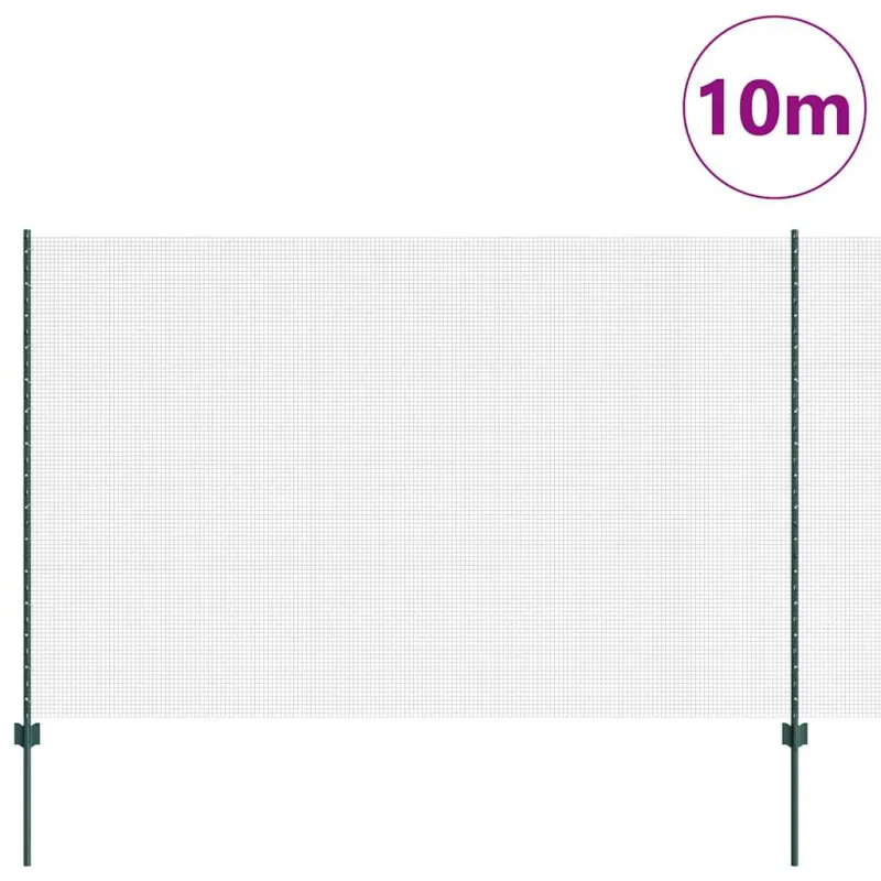 Suvirintas vielos tvora su stulpeliu 10 x 1,5 m (P x A)