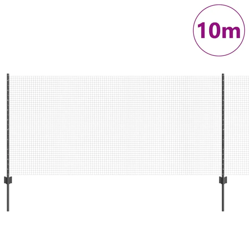 Suvirintas vielos tvora su stulpeliu 10 x 1 m (P x A)