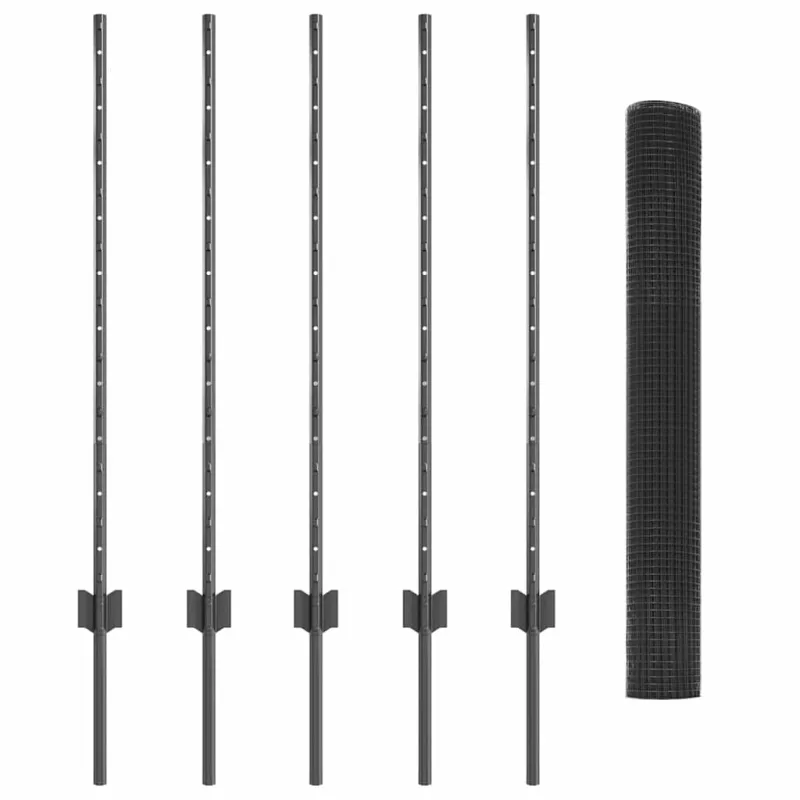 Suvirintas vielos tvora su stulpeliu 10 x 1 m (P x A)