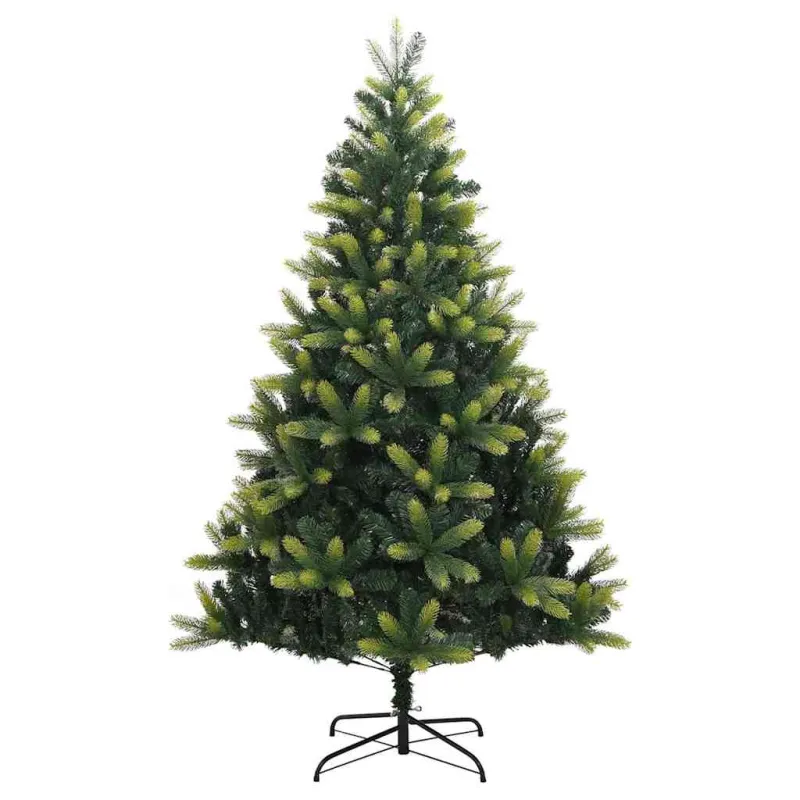 Dirbtinis sulankstomas Kalėdų medis su 300 LED Žalia 180 cm