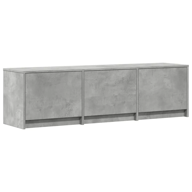 TV spintelė su LED su LED Betono Pilka 140 x 34 x 40 cm
