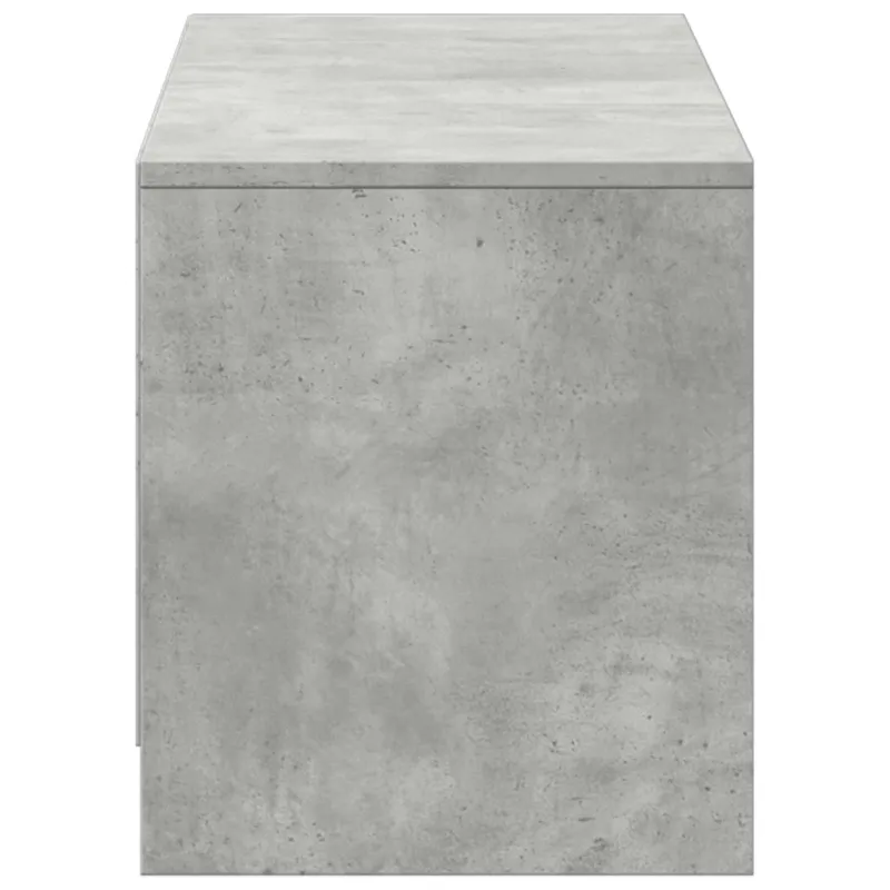 TV spintelė su LED su LED Betono Pilka 140 x 34 x 40 cm