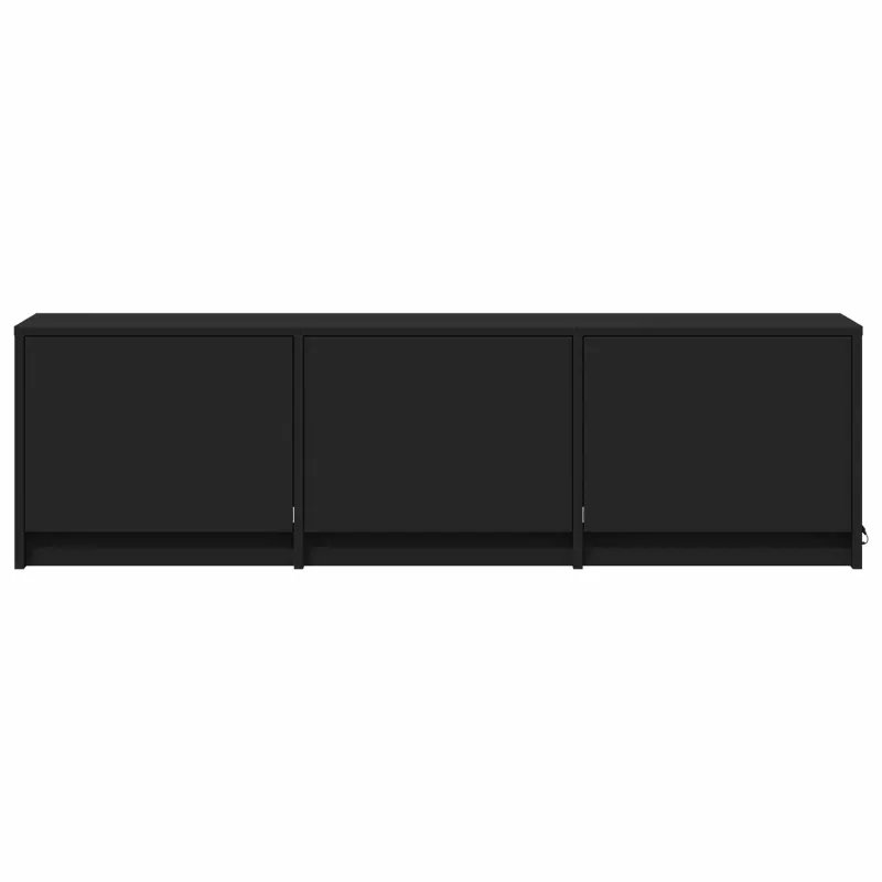 TV spintelė su LED Juodas 140 x 34 x 40 cm Dirbtinė mediena