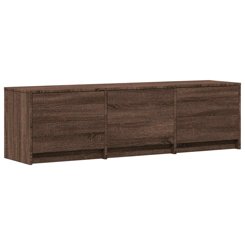 TV spintelė su LED su LED Rudas ąžuolas 140 x 34 x 40 cm
