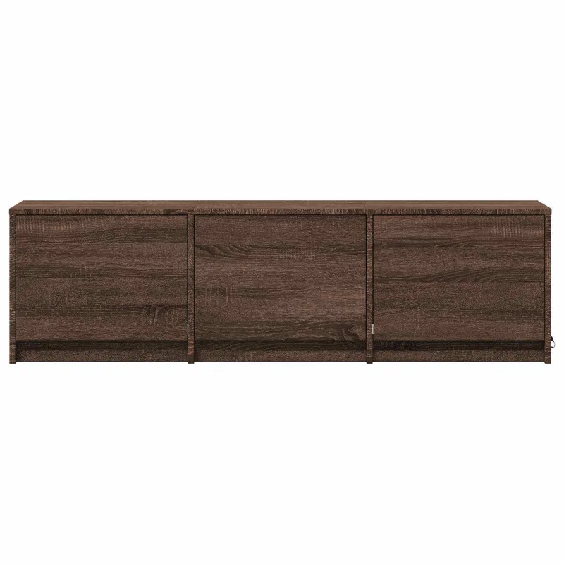 TV spintelė su LED su LED Rudas ąžuolas 140 x 34 x 40 cm