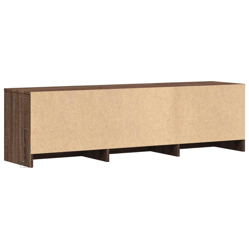 TV spintelė su LED su LED Rudas ąžuolas 140 x 34 x 40 cm