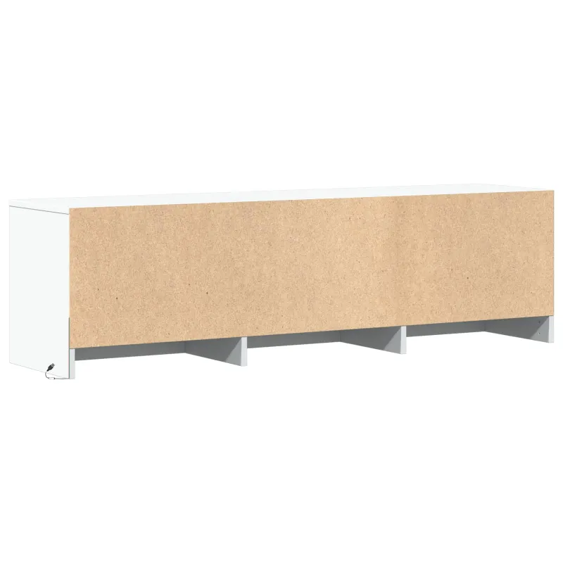 TV spintelė su LED Baltas 140 x 34 x 40 cm Dirbtinė mediena