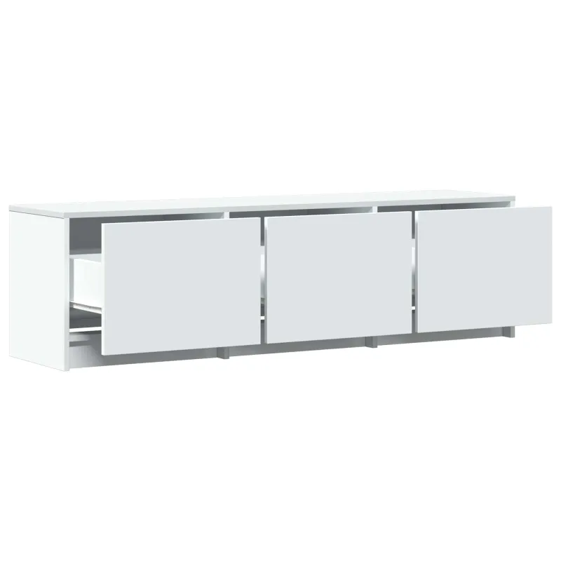 TV spintelė su LED Baltas 140 x 34 x 40 cm Dirbtinė mediena