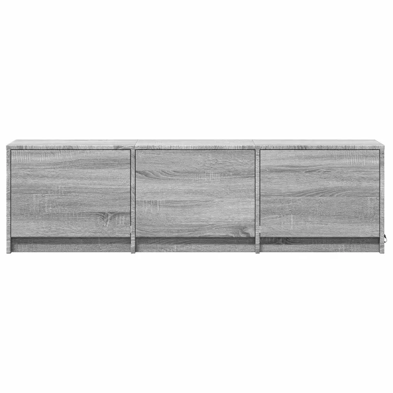 TV spintelė su LED su LED Pilka Sonoma 140 x 34 x 40 cm