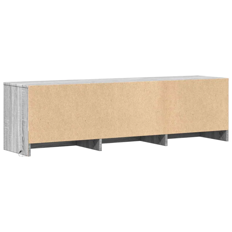 TV spintelė su LED su LED Pilka Sonoma 140 x 34 x 40 cm