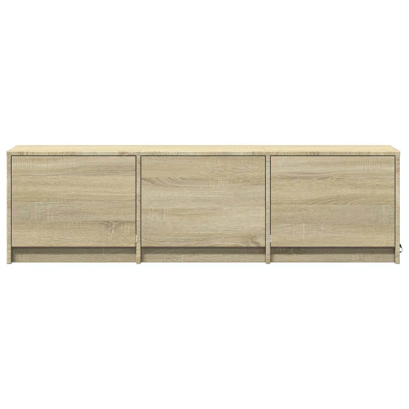 TV spintelė su LED su LED Sonoma ąžuolas 140 x 34 x 40 cm