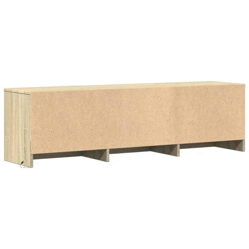 TV spintelė su LED su LED Sonoma ąžuolas 140 x 34 x 40 cm