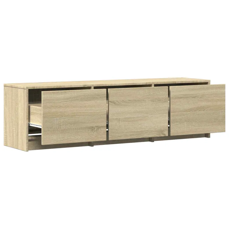 TV spintelė su LED su LED Sonoma ąžuolas 140 x 34 x 40 cm