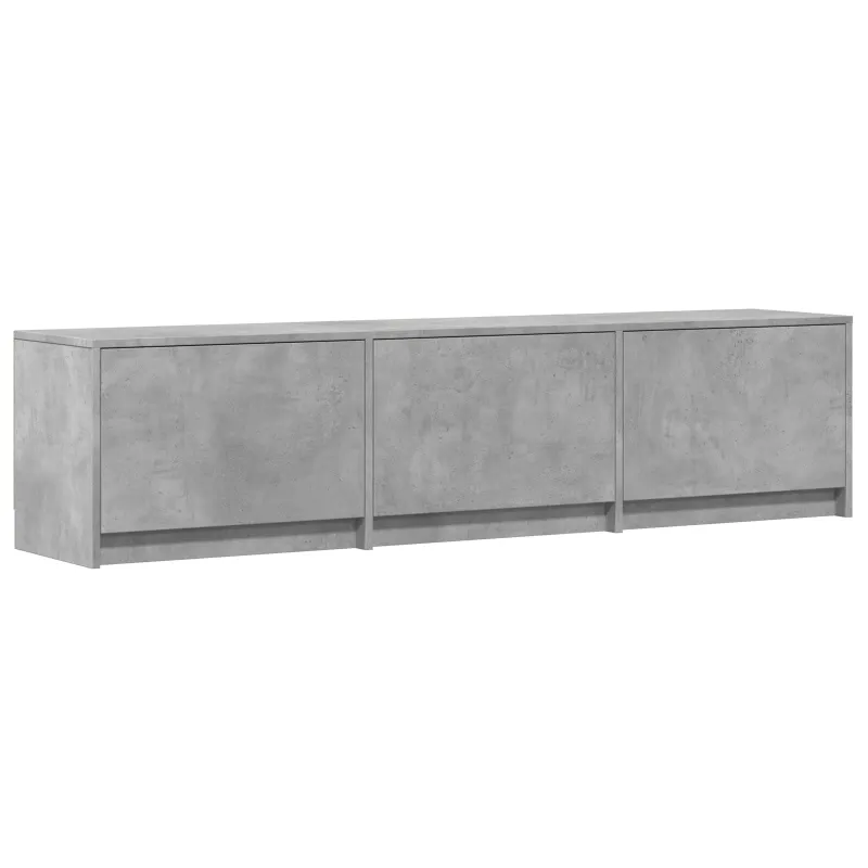 TV spintelė su LED su LED Betono Pilka 165 x 34 x 40 cm