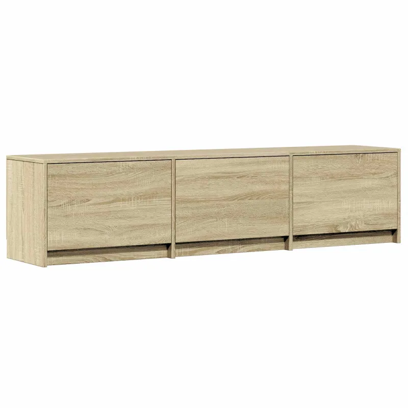 TV spintelė su LED su LED Sonoma ąžuolas 165 x 34 x 40 cm