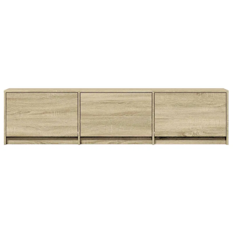 TV spintelė su LED su LED Sonoma ąžuolas 165 x 34 x 40 cm