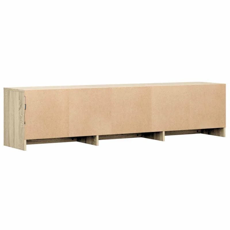 TV spintelė su LED su LED Sonoma ąžuolas 165 x 34 x 40 cm