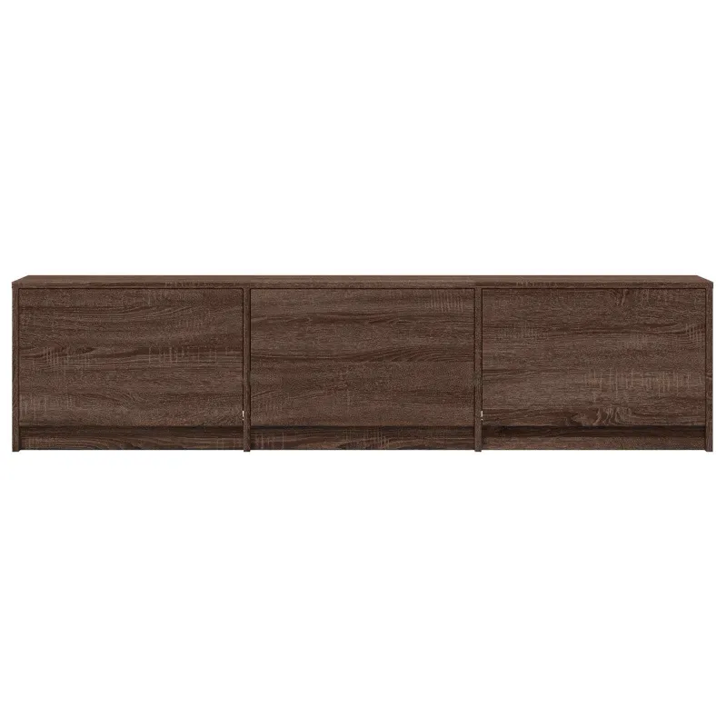 TV spintelė su LED su LED Rudas ąžuolas 165 x 34 x 40 cm