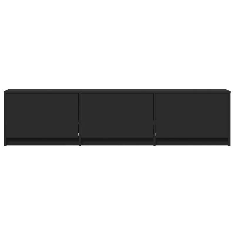 TV spintelė su LED Juodas 165 x 34 x 40 cm Dirbtinė mediena