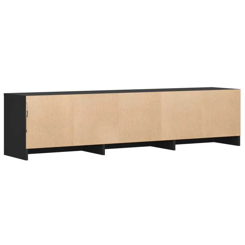 TV spintelė su LED Juodas 165 x 34 x 40 cm Dirbtinė mediena