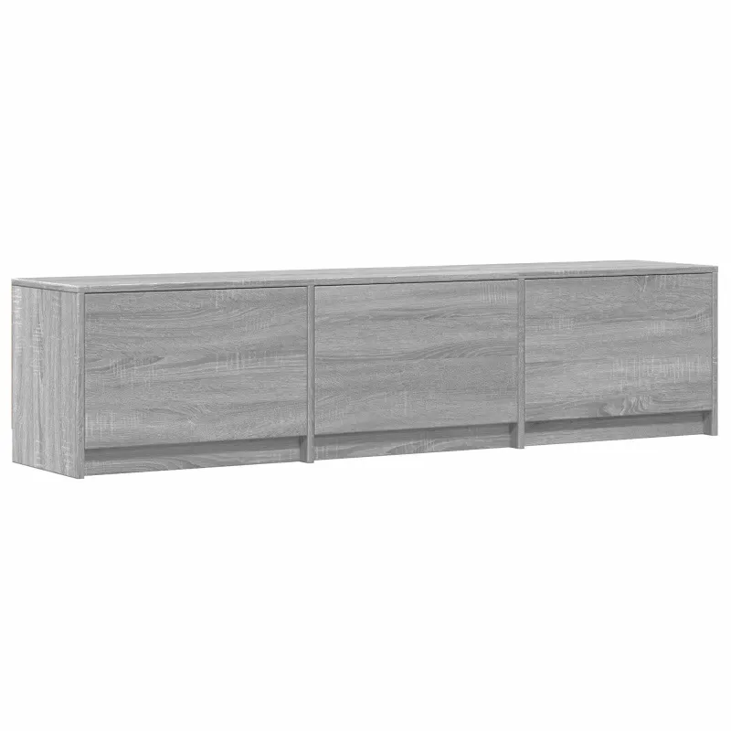 TV spintelė su LED su LED Pilka Sonoma 165 x 34 x 40 cm