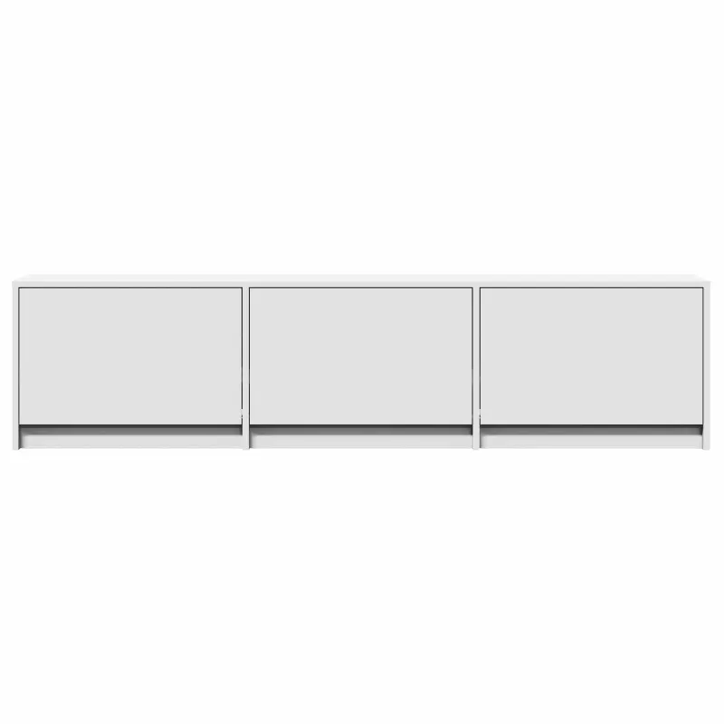 TV spintelė su LED Baltas 165 x 34 x 40 cm Dirbtinė mediena