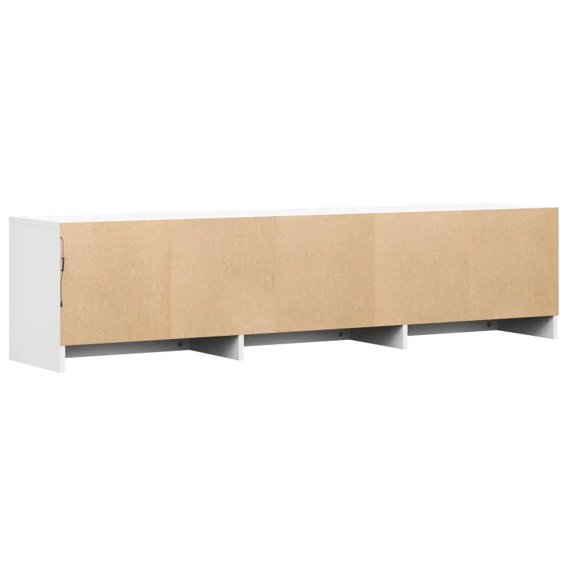TV spintelė su LED Baltas 165 x 34 x 40 cm Dirbtinė mediena