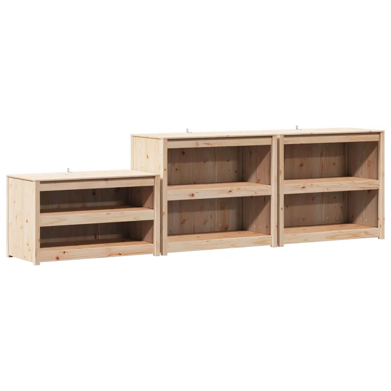 Lauko virtuvės spintelė MEPPEL 3 pcs Natūrali Douglas