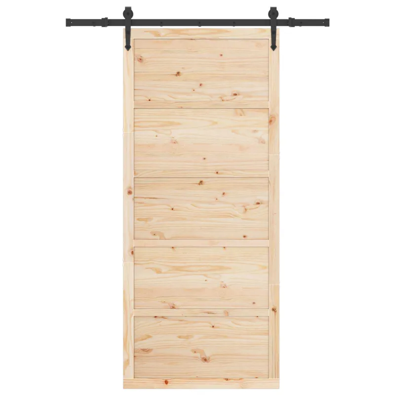 Slankios durys Natūrali 80 x 208 cm Pušies medienos masyvas